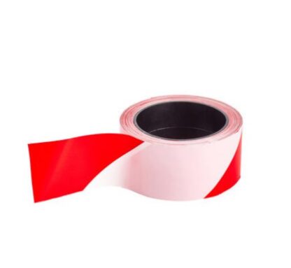 RUBALISE DE SIGNALISATION - 50MM - ROUGE ET BLANC