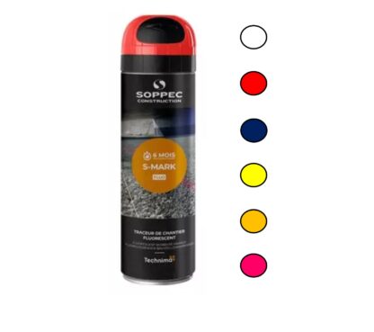 • BOMBE DE MARQUAGE SOPPEC - 6 COLORIS