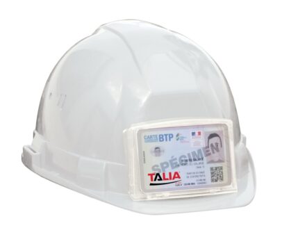 • CASQUE DE CHANTIER OCEANIC RB40 AVEC PORTE BADGE - TALIAPLAST