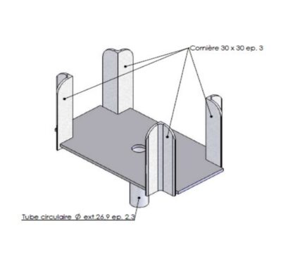 • FOURCHE D'ETAIEMENT DOUBLE - SODIMAT – Image 2