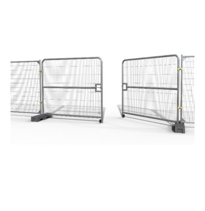 • PORTAIL ARRONDI 2 VANTAUX POUR CLOTURE BARRIERE BTP – Image 2