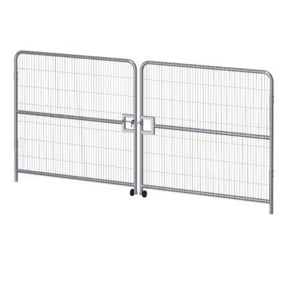 • PORTAIL ARRONDI 2 VANTAUX POUR CLOTURE BARRIERE BTP